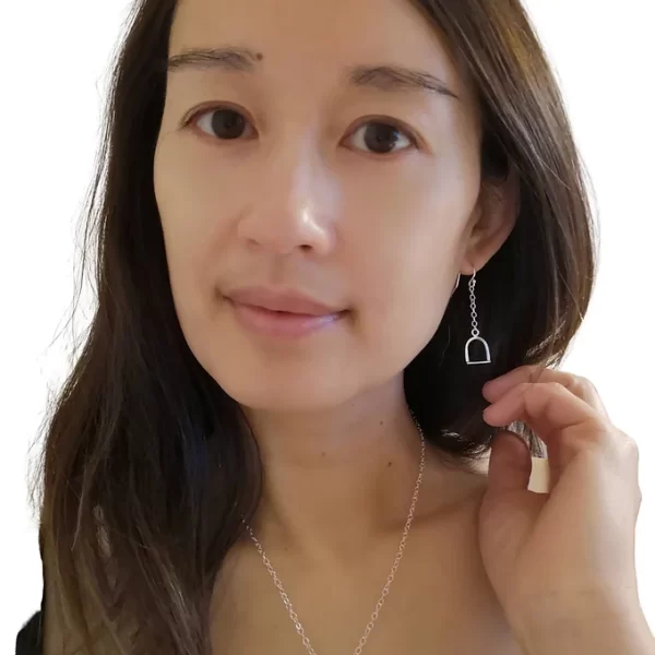 Boucles d'oreilles étrier moyenne - Image 2